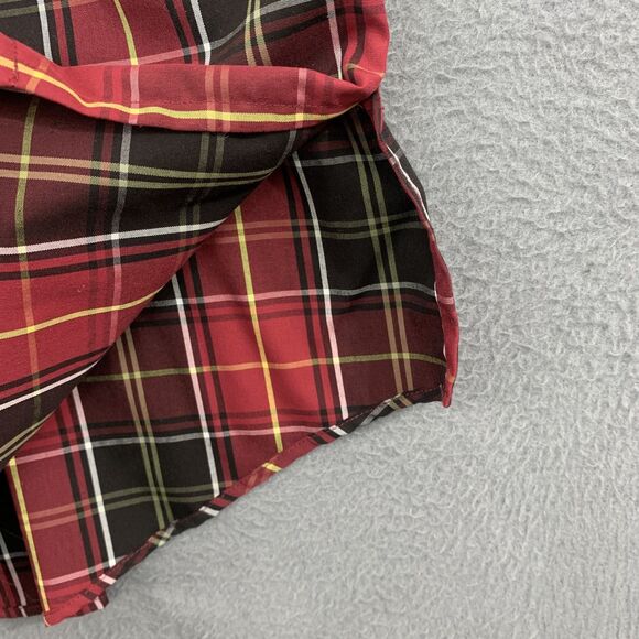 Orvis Shirt Womens 6 Red Black Plaid Long Sleeve Button Up 100% Cotton Pocket - Picture 6 of 16